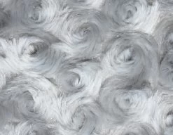 SHANNON Rosenplüsch Grau / Silber – 12 Mm Flor – 0,5m -Kullaloo rosenpluesch grau silber 3