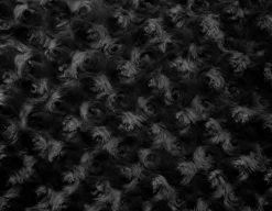 SHANNON Rosenplüsch Schwarz – 12 Mm Flor – 0,5m