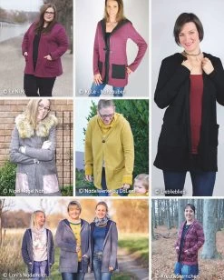 Cardigan Schnittmuster "CHILLY" Für Damen Und Kinder -Kullaloo schnittmuster cardigan chilly probenaehergebnisse damen 1