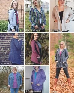 Cardigan Nähen Mit Schnittmuster Strickjacke "CHILLY" Für Damen -Kullaloo schnittmuster cardigan chilly probenaehergebnisse damen 2