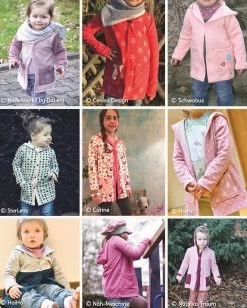 Strickjacke Nähen Mit Schnittmuster Cardigan "CHILLY" Für Kinder -Kullaloo schnittmuster cardigan chilly probenaehergebnisse kinder 2
