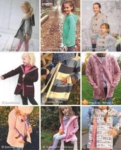 Strickjacke Nähen Mit Schnittmuster Cardigan "CHILLY" Für Kinder -Kullaloo schnittmuster cardigan chilly probenaehergebnisse kinder 3