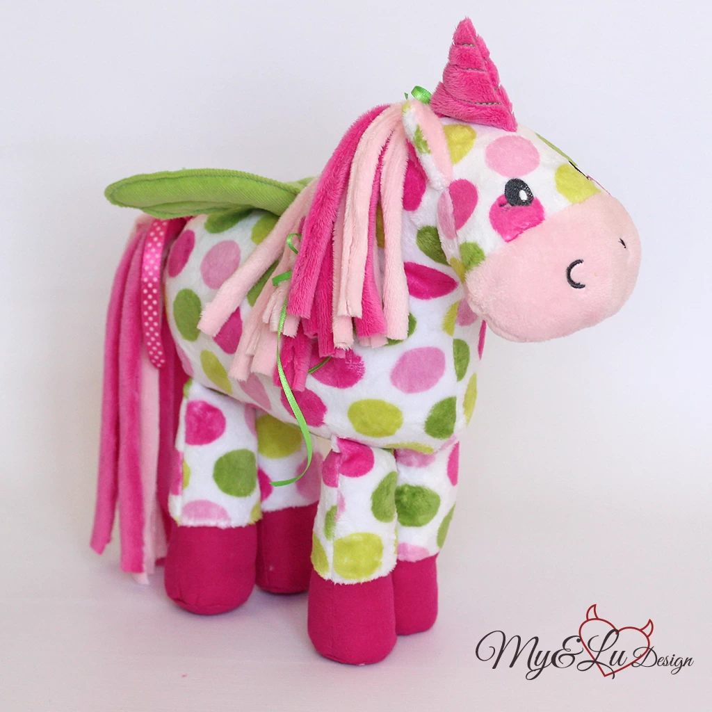 Einhorn Schnittmuster "LADY LU" Mit Stickdatei 3 Einhorn Schnittmuster "LADY LU" Mit Stickdatei – Bild 3