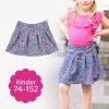 Faltenrock Nähen Mit Schnittmuster Rock "GISELA" Für Kinder