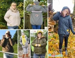 Schnittmuster Jacke "COZY" Für Damen 6 Schnittmuster Jacke "COZY" Für Damen -Kullaloo schnittmuster gefuetterte jacke damen winterjacke cozy variationen 1