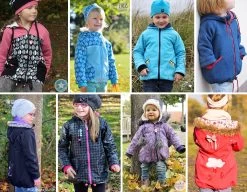 Doppel-eBook Schnittmuster Winterjacke "COZY" Für Damen & Kinder -Kullaloo schnittmuster gefuetterte jacke kinder winterjacke cozy variationen