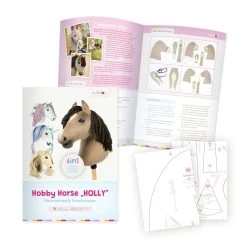Hobby Horse Schnittmuster "HOLLY": Steckenpferd, Frisierkopf, Wanddekoration & Umschnallpferd (PDF-eBook) -Kullaloo schnittmuster hobby horse anleitung 1
