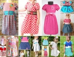 Doppel-Schnittmuster Kleid „SUNNY“ Als Kinder- Und Puppenkleid -Kullaloo schnittmuster kinderkleid sunny 2