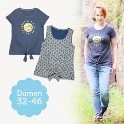 Knoten Shirt Schnittmuster "JOLLY" Für Damen