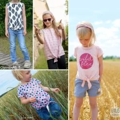 Knoten Shirt Anleitung & Schnittmuster "JOLLY" Für Kinder + Damen -Kullaloo schnittmuster knotenshirt jolly kinder probenaehergebnisse 1