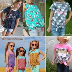 Schnittmuster Knotenshirt "JOLLY" Für Kinder -Kullaloo schnittmuster knotenshirt jolly kinder probenaehergebnisse 2 1