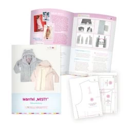Mantel Nähen Mit Schnittmuster Kurzmantel "MISTY" Für Kinder -Kullaloo schnittmuster mantel misty naehanleitung 1