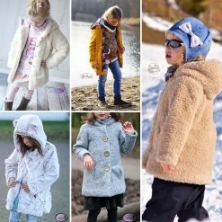 Mantel Schnittmuster "MISTY" Für Damen Und Kinder -Kullaloo schnittmuster mantel misty probenaehen kinder 2 1