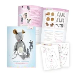 Kombi-Paket Schnittmuster Kuscheltiere "MELLY & MATTES" By Lila-Lotta + Puppenkleidung -Kullaloo schnittmuster maus naehanleitung mattes by lila lotta 1