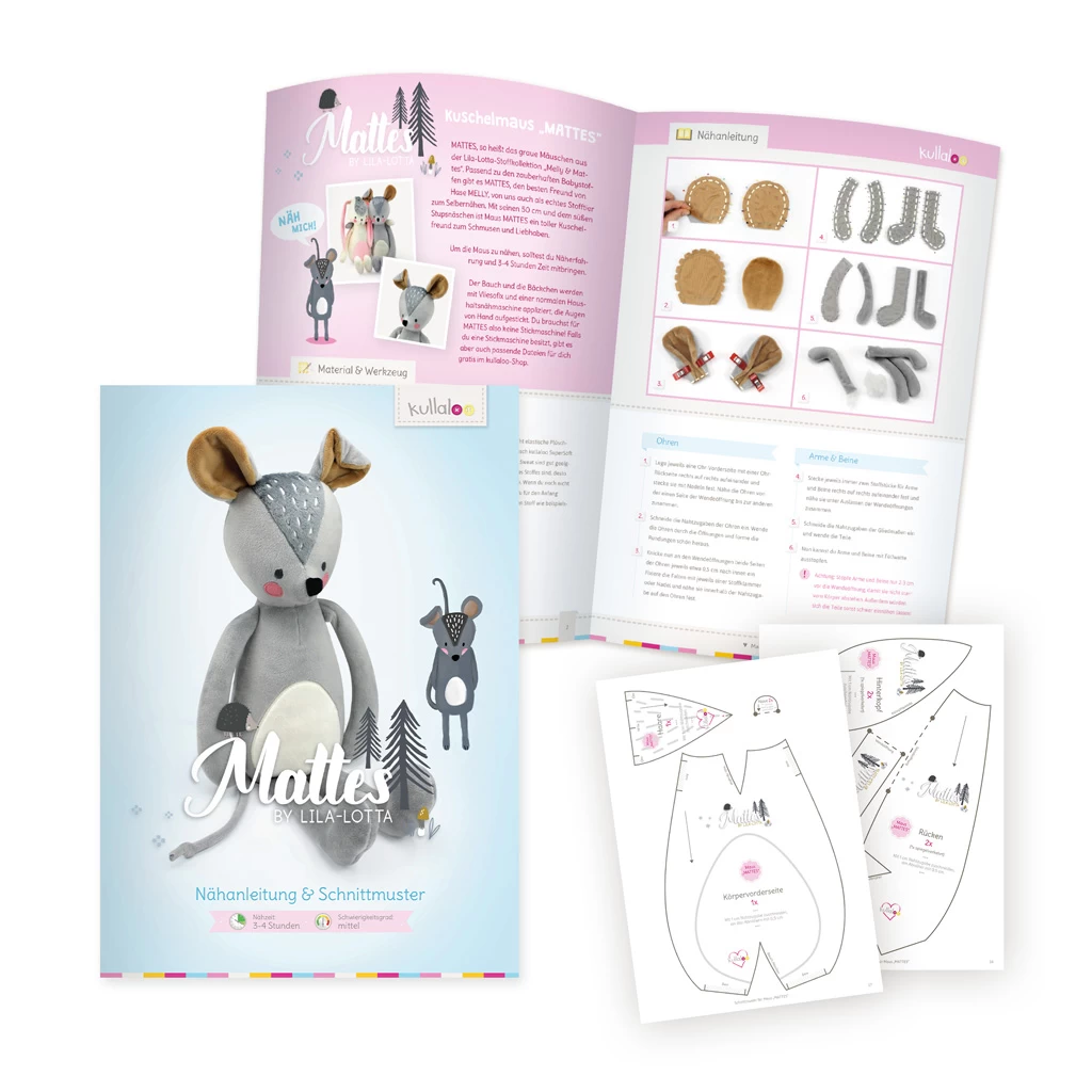 Doppel-eBook: Schnittmuster Kuscheltiere "MELLY & MATTES" By Lila-Lotta 7 Doppel-eBook: Schnittmuster Kuscheltiere "MELLY & MATTES" By Lila-Lotta – Bild 7