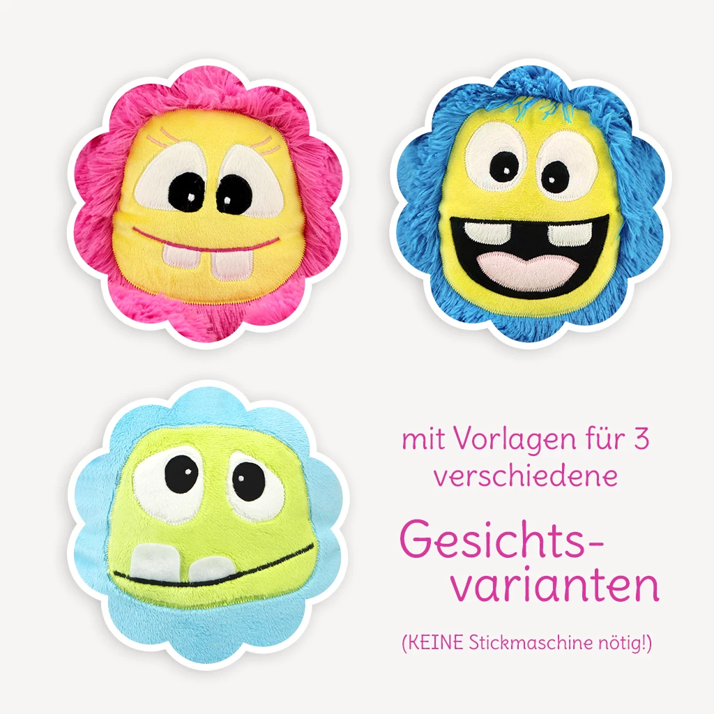 Papierschnittmuster Monster „MemoMonsti“ 3 Papierschnittmuster Monster „MemoMonsti“ – Bild 3