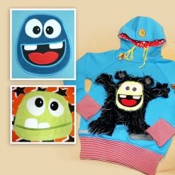 Schnittmuster Monster „MemoMonsti“ Mit Stickdateien 10 Schnittmuster Monster „MemoMonsti“ Mit Stickdateien -Kullaloo schnittmuster monster mit stickdateien 3