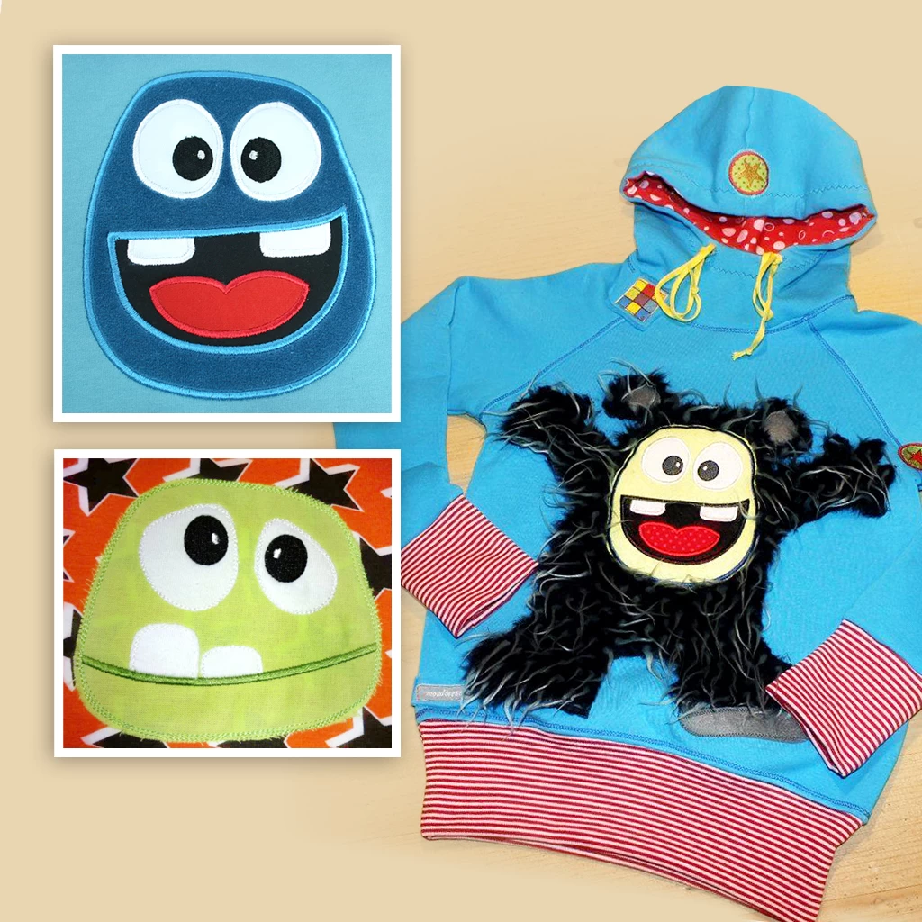 Schnittmuster Monster „MemoMonsti“ Mit Stickdateien 5 Schnittmuster Monster „MemoMonsti“ Mit Stickdateien – Bild 5