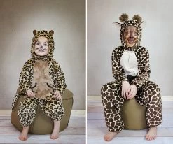 Schnittmuster Tieroverall / Tierkostüm Overall Für Kinder Gr. 68-140 -Kullaloo schnittmuster overall tierkostuem giraffe leopard