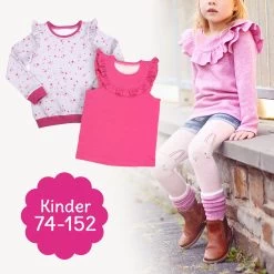 Schnittmuster Pullover / ärmelloses Top Mit Rüschen Für Kinder: Rüschenshirt "MERRY"
