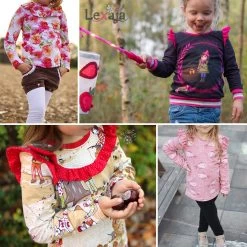 Schnittmuster Pullover / ärmelloses Top Mit Rüschen Für Kinder: Rüschenshirt "MERRY" -Kullaloo schnittmuster pullover rueschenshirt naehen merry probenaehergbenisse 2