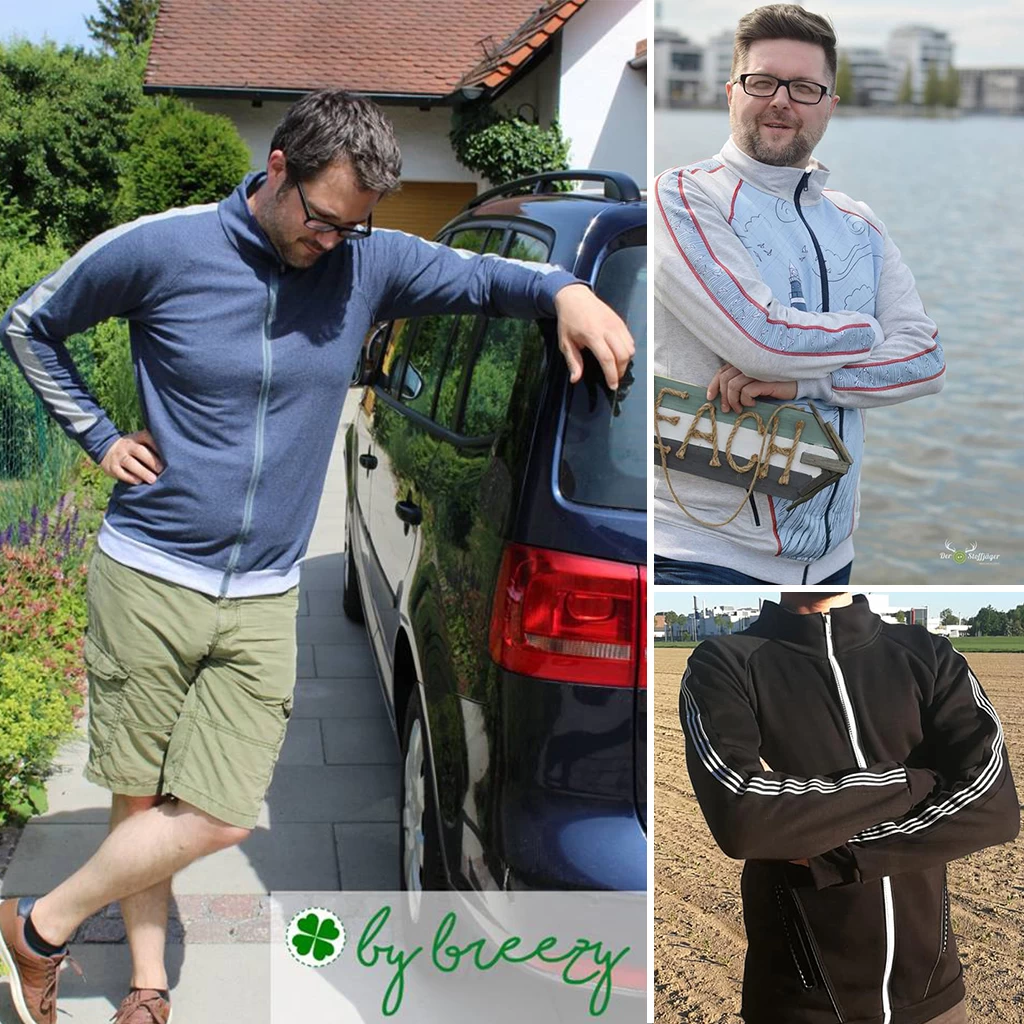 Herren Schnittmuster Sweatjacke "BERND" 7 Herren Schnittmuster Sweatjacke "BERND" – Bild 7