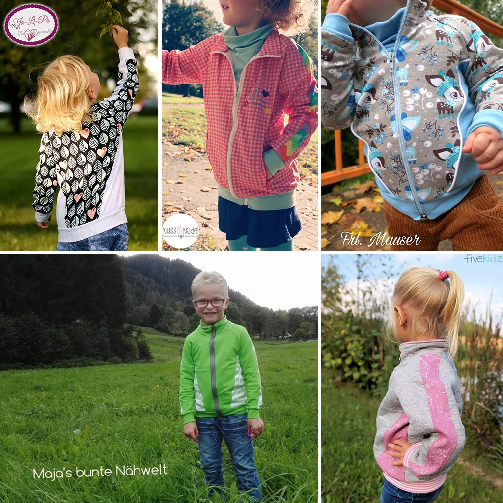 Schnittmuster Sweatshirtjacke "BERND" Für Damen Und Kinder 7 Schnittmuster Sweatshirtjacke "BERND" Für Damen Und Kinder – Bild 7