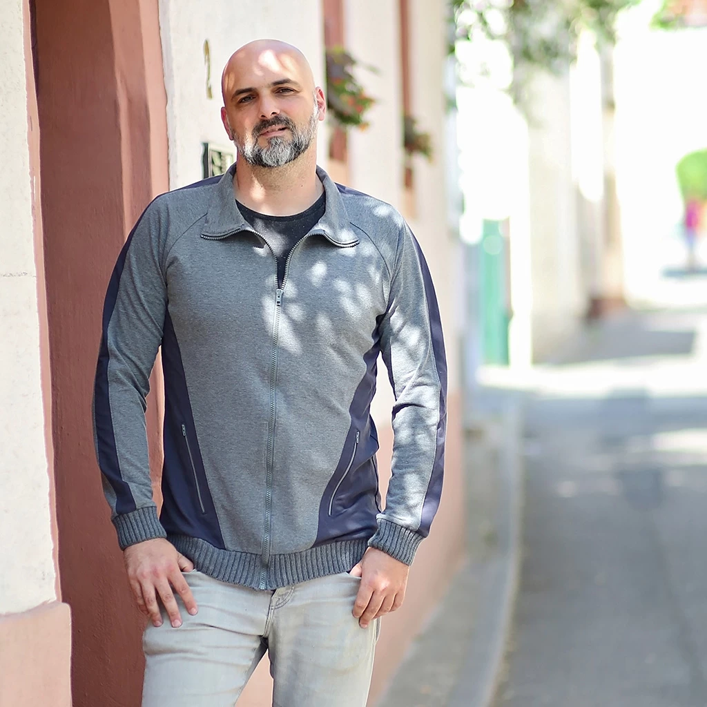 Herren Schnittmuster Sweatjacke "BERND" 3 Herren Schnittmuster Sweatjacke "BERND" – Bild 3