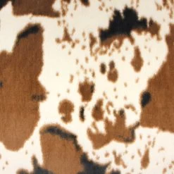 SHANNON Plüsch Luxe Cuddle® Pony Wollweiß / Braun – 12 Mm Flor – 0,5m