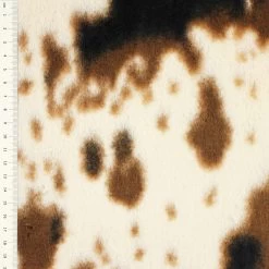 SHANNON Plüsch Luxe Cuddle® Pony Wollweiß / Braun – 12 Mm Flor – 0,5m -Kullaloo shannon pluesch pony muster 5