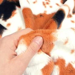 SHANNON Plüsch Luxe Cuddle® Pony Rostbraun – 12 Mm Flor – 0,5m -Kullaloo shannon pluesch pony muster rusty 3