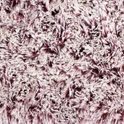 SHANNON Zottelplüsch Merlot / Weiß In 2-Farben-Optik – 30 Mm Flor – 0,5m