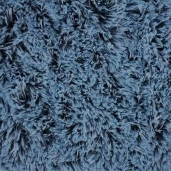 SHANNON Zottelplüsch Navy / Rauchblau In 2-Farben-Optik – 30 Mm Flor – 0,5m