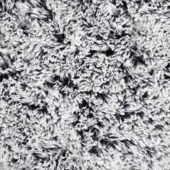 SHANNON Zottelplüsch Schwarz / Weiß In 2-Farben-Optik – 30 Mm Flor – 0,5m