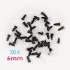 Sicherheitsaugen Schwarz 6 Mm, Set Mit 20 Paar – Go Handmade