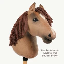 BIG MERINO Rostbraun / Terracotta Als Steckenpferd Mähne Wolle – Katia -Kullaloo steckenpferd maehne wolle katia maxi merino 48 terracotta beispiel 1