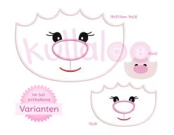 Doppel-Nähanleitung Schaf „LARI“ & Lamm „LARINCHEN“ Mit Stickdateien -Kullaloo stickdateien Gesichter schafe ebook 2