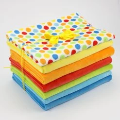 Plüschstoff Gepunktet "Hula Dots" Multi – 1,5 Mm SuperSoft SHORTY -Kullaloo stoffe huladots multi 2