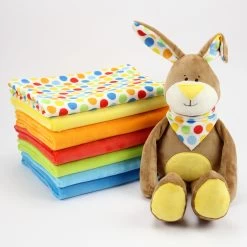 Plüschstoff Braun – 1,5 Mm SuperSoft SHORTY -Kullaloo stoffe huladots multi hase