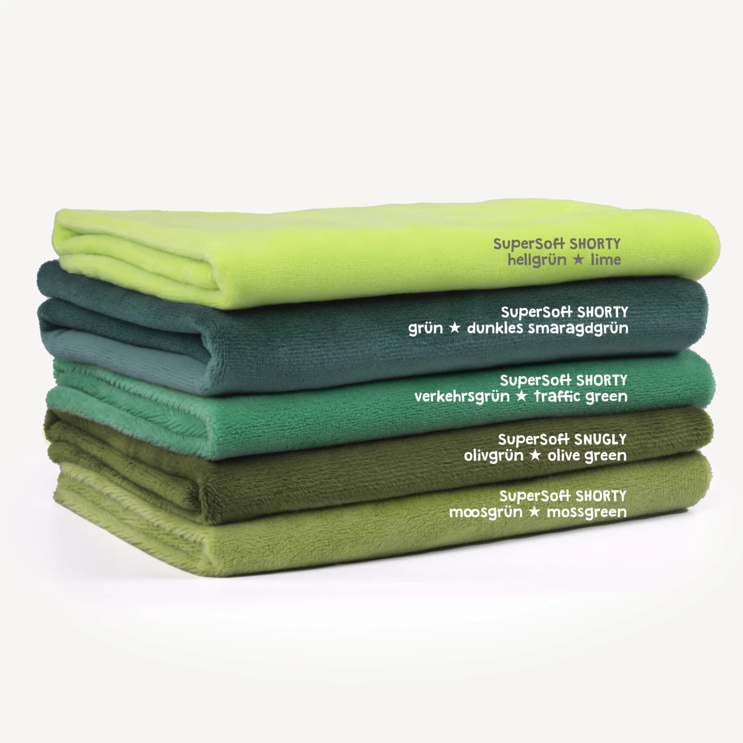 Plüschstoff Hellgrün – 1,5 Mm SuperSoft SHORTY 5 Plüschstoff Hellgrün – 1,5 Mm SuperSoft SHORTY – Bild 5