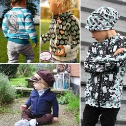 Kinderjacke Nähen Mit Schnittmuster Sweatjacke "BERND" -Kullaloo sweatjacke schnittmuster kinder probenaehergebnisse 2 1