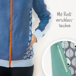 Herren Schnittmuster Sweatjacke "BERND" 10 Herren Schnittmuster Sweatjacke "BERND" -Kullaloo sweatjacke schnittmuster reissverschlusstaschen 3