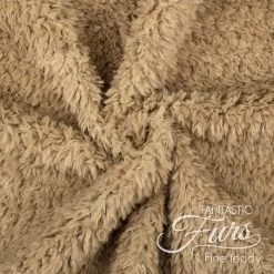 Teddy Plüsch Stoff Braun (walnuss) – 10 Mm Fine Teddy ✶ FANTASTIC Furs