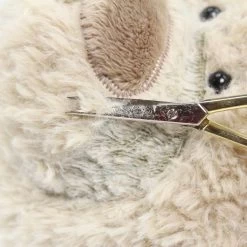 Teddy Geschenkset Beige: Papierschnittmuster, Plüsch Und 1 Paar Sicherheitsaugen -Kullaloo teddypluesch kuerzen 4