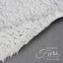 Teddy Geschenkset Hellgrau: Papierschnittmuster, Plüsch Und 1 Paar Sicherheitsaugen -Kullaloo teddypluesch meterware fantastic furs fine teddy hellgrau 2