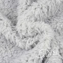 Teddy Geschenkset Hellgrau: Papierschnittmuster, Plüsch Und 1 Paar Sicherheitsaugen -Kullaloo teddypluesch meterware fantastic furs fine teddy hellgrau 3