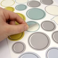 Wanddeko Kinderzimmer: Zuckersüße 3D-Wandbilder Mit Passenden Wandtattoos 20 Wanddeko Kinderzimmer: Zuckersüße 3D-Wandbilder Mit Passenden Wandtattoos -Kullaloo wallsticker wandtattoo kinderzimmer kreise vogel 4