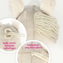Wolle BIG MERINO Braun Zum Hobby Horse Mähne Machen – Katia 7 Wolle BIG MERINO Braun Zum Hobby Horse Mähne Machen – Katia -Kullaloo wolle hobby horse maehne anleitung 2